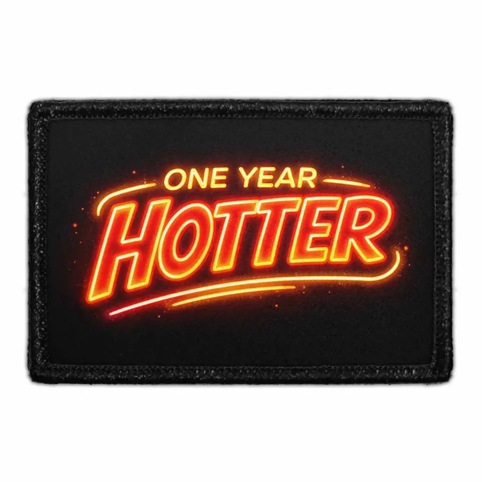 Pull Patch One Year Hotter patch med velcro fødselsdag