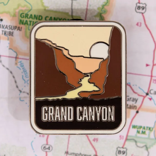 Vagabond Heart Grand Canyon pin nationalpark emalje