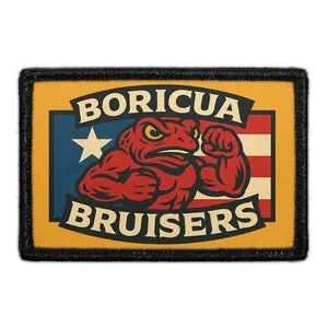 Pull Patch Boricua Bruisers patch 3x2 velcro
