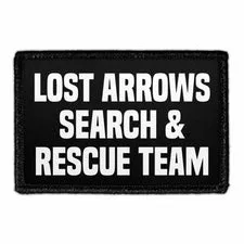 Pull Patch Lost Arrows Search Rescue velcromærke