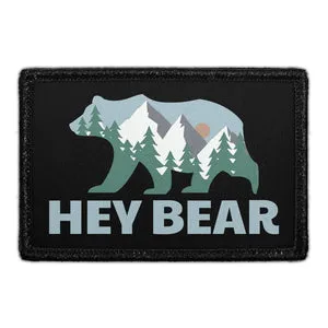 Pull Patch Hey Bear patch velcro 76x51 mm
