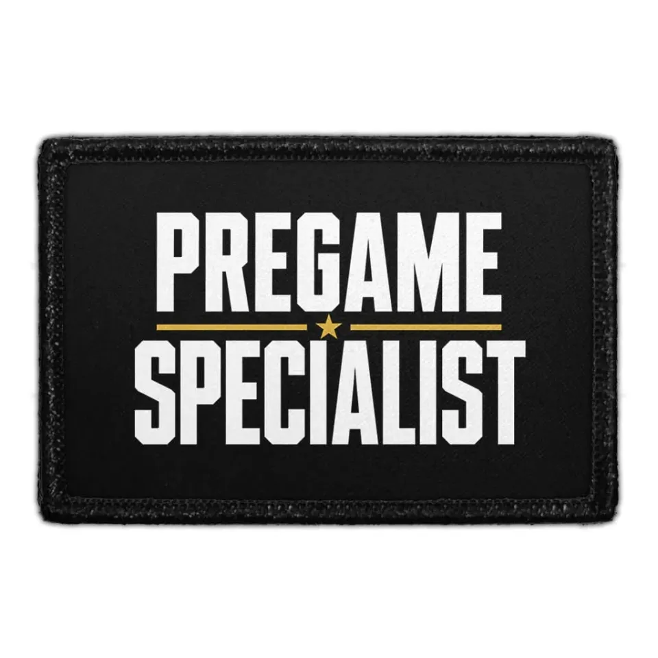 Pull Patch Pregame Specialist patch 3x2 football