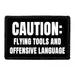 Pull Patch Caution Flying Tools patch med velcro