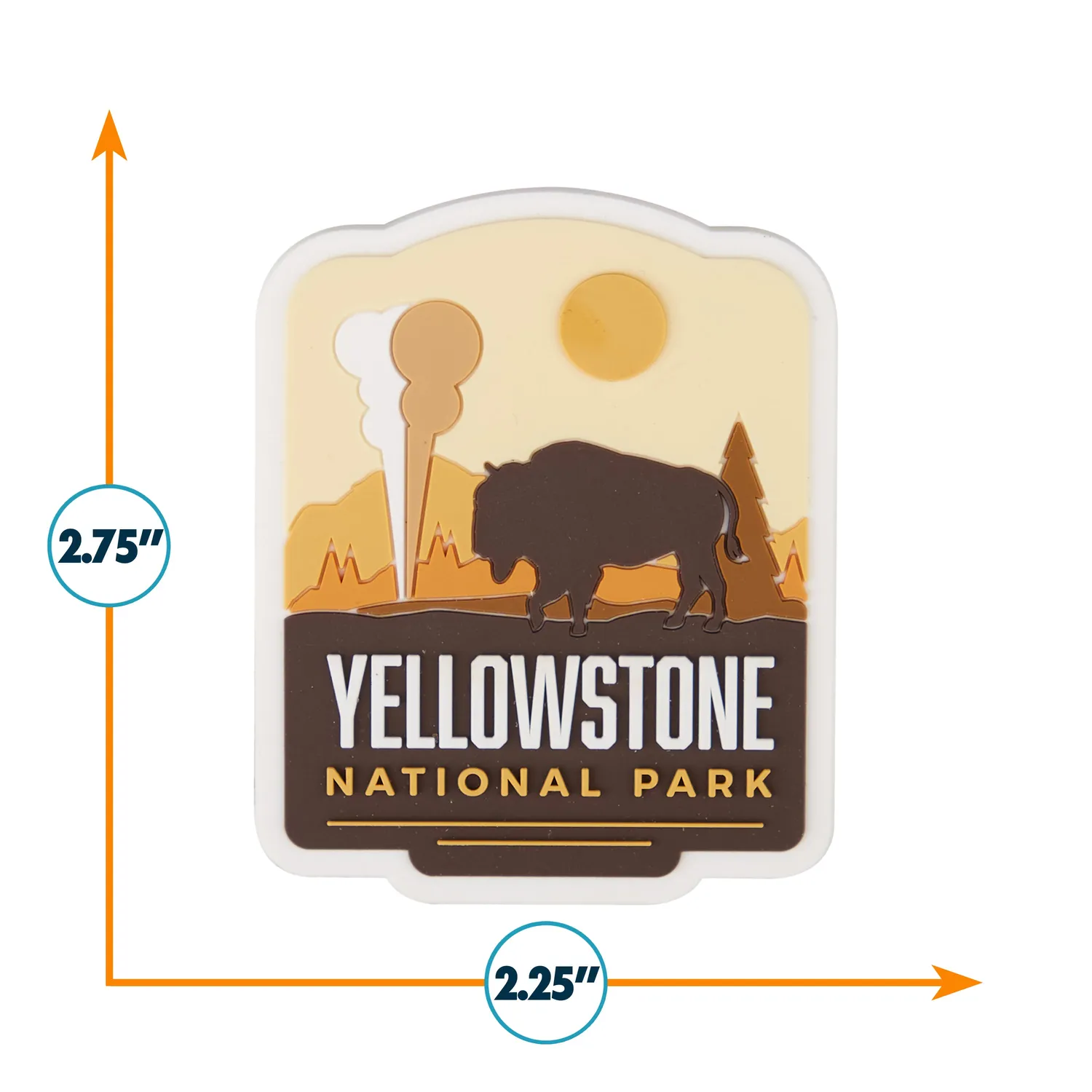Vagabond Heart Yellowstone køleskabsmagnet 70x57 mm PVC