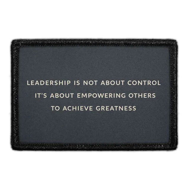 Pull Patch Leadership patch med velcro – motivationscitat