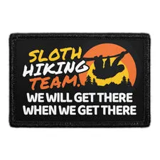Pull Patch Sloth Hiking Team patch 7,6x5 cm