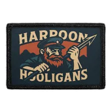Pull Patch Harpoon Hooligans patch med velcro