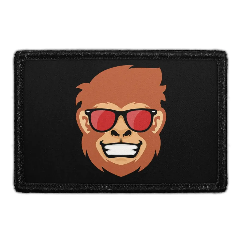 Pull Patch Gorilla With Sunglasses patch med velcro