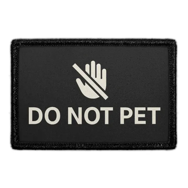 Pull Patch Do Not Pet Badge patch advarsel hund