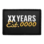 Pull Patch Est. Year Old patch 3x2 velcro custom