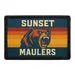 Pull Patch Sunset Maulers patch med velcro – solnedgang