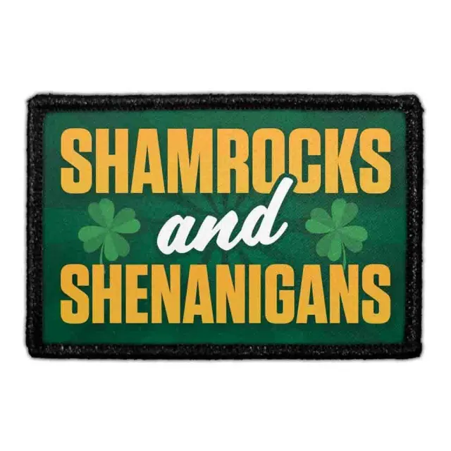 Pull Patch Shamrocks and Shenanigans patch irsk