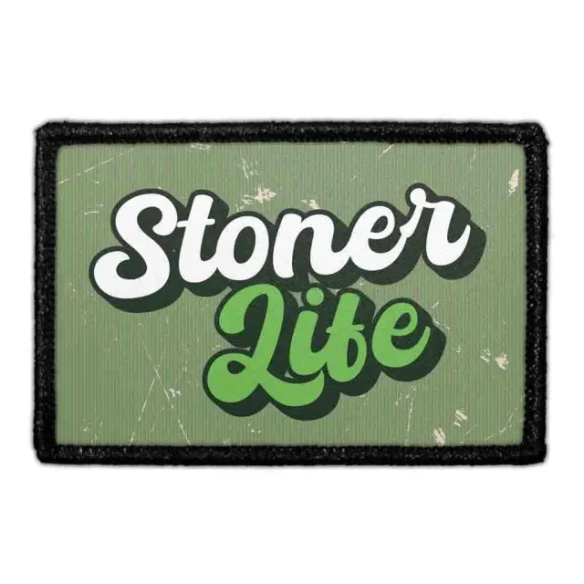 Pull Patch Stoner Life patch med velcro 76x51 mm sjov