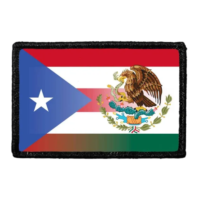 Pull Patch Mexirican Flag patch farvet