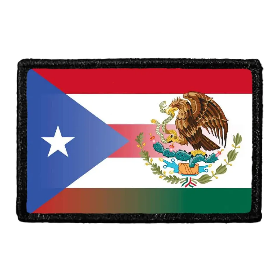 Pull Patch Mexirican Flag patch farvet