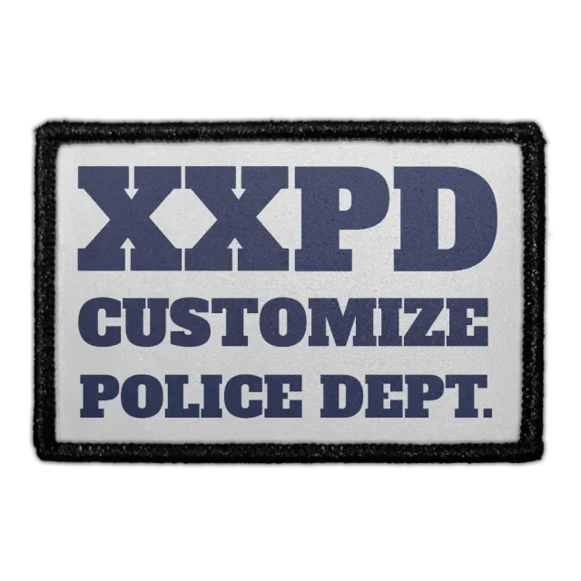 Pull Patch Police Department patch grå