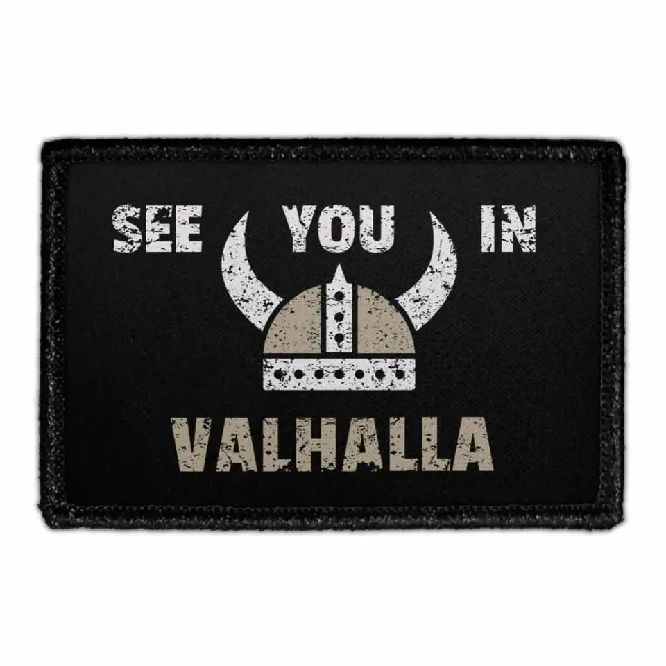 Pull Patch See You In Valhalla patch med velcro – viking