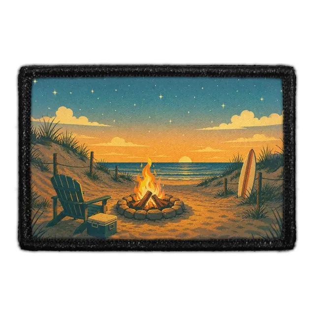 Pull Patch Beach Glow patch 3x2 velcro bål