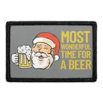 Pull Patch Most Wonderful Beer Santa patch 3x2