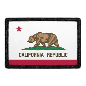 Pull Patch California State Flag patch med farver