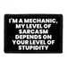 Pull Patch I'm A Mechanic My Level Of Sarcasm patch med velcro