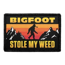 Pull Patch Bigfoot Stole My Weed patch velcro 76x51mm