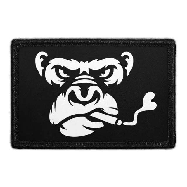Pull Patch Gorilla With Cigarette patch med velcro
