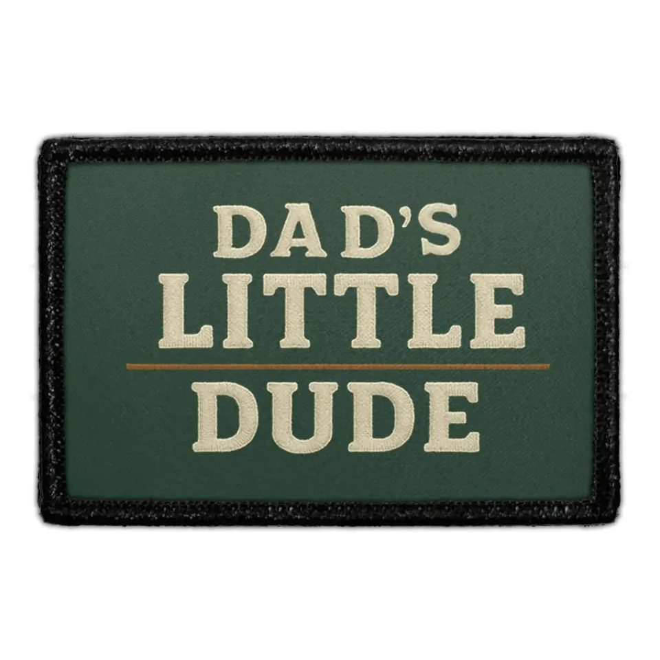 Pull Patch Dad's Little Dude patch med velcro far