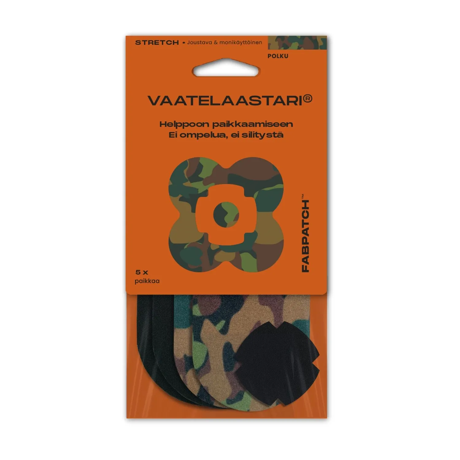 FabPatch Polku lapper 5 stk sort camo