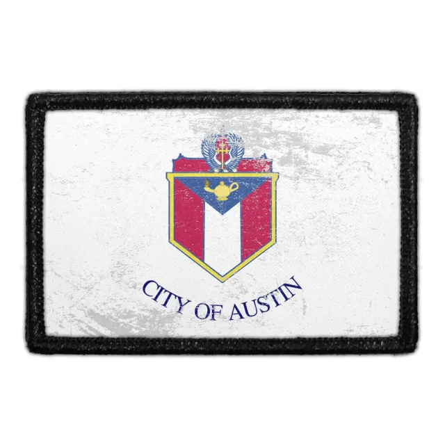 Pull Patch Austin City Flag patch farvet velcro