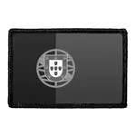 Pull Patch Portugal Flag patch sort-hvid velcro