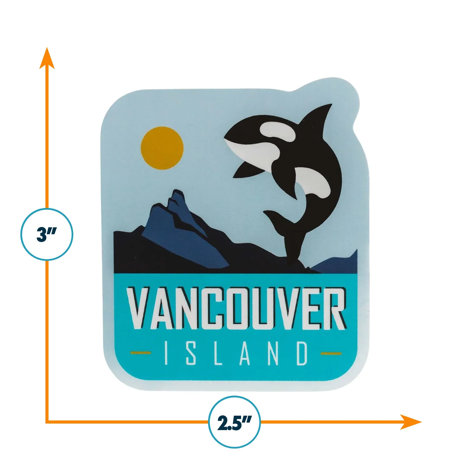 Vagabond Heart Vancouver Island klistermærke vejrbestandig