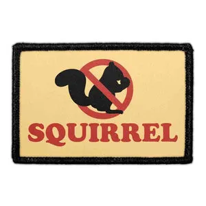 Pull Patch Squirrel patch med velcro – sjov tekst