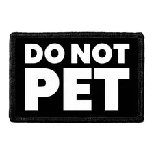 Pull Patch Do Not Pet patch med velcro hundeadvarsel