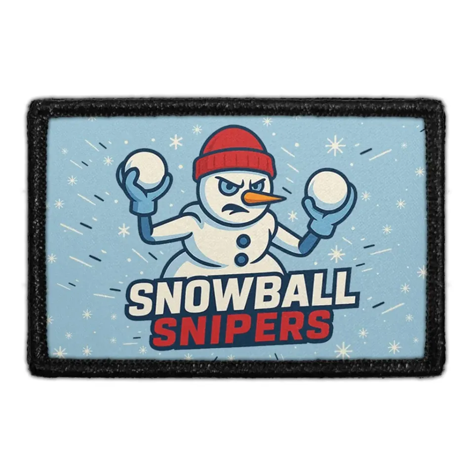 Pull Patch Snowball Snipers patch velcro vintermotiv