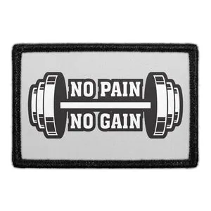 Pull Patch No Pain No Gain patch 7,6x5 cm velcro
