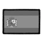 Pull Patch Spain Flag velcromærke sort-hvid