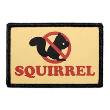 Pull Patch Squirrel patch med velcro – sjov tekst