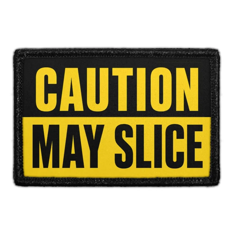 Pull Patch Caution May Slice patch 76x51 mm golf