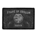 Pull Patch Oregon State Flag patch sort hvid slidt