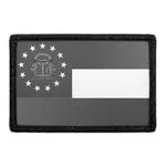 Pull Patch Georgia State Flag patch sort hvid