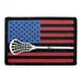 Pull Patch American Flag Lacrosse patch 7,6x5 cm