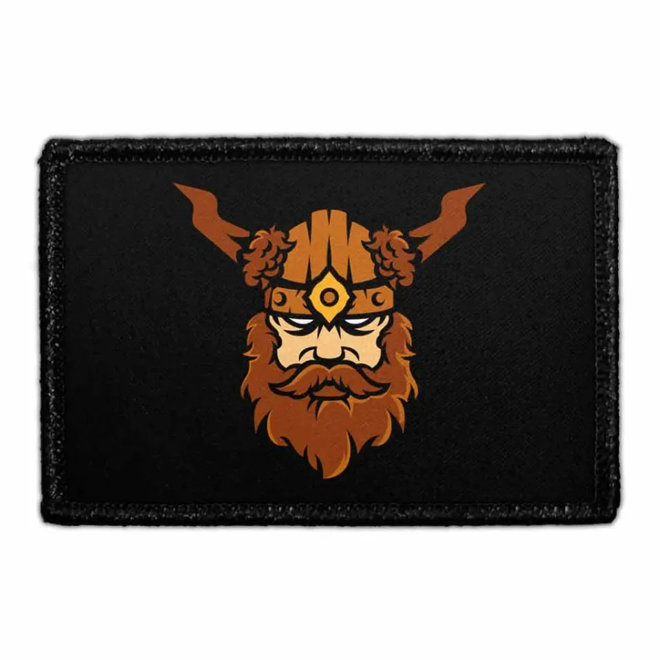 Pull Patch Viking Head patch velcro kriger