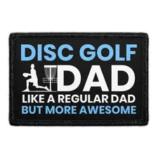 Pull Patch Disc Golf Dad patch velcro disc golf far