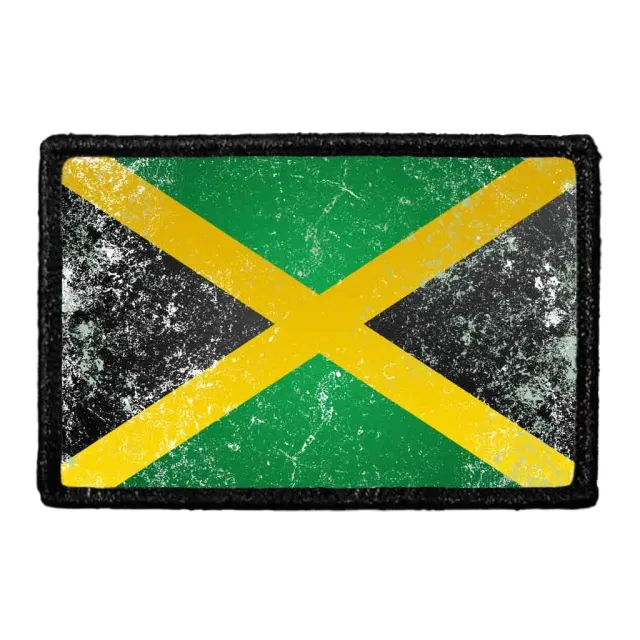 Pull Patch Jamaica Flag patch farve vintage velcro