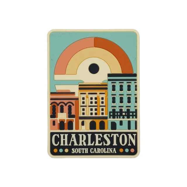 Vagabond Heart Charleston køleskabsmagnet PVC