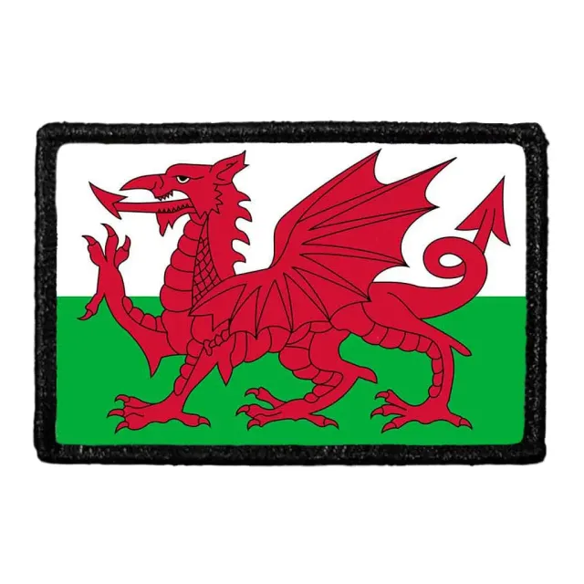 Pull Patch Wales Flag patch farve velcro