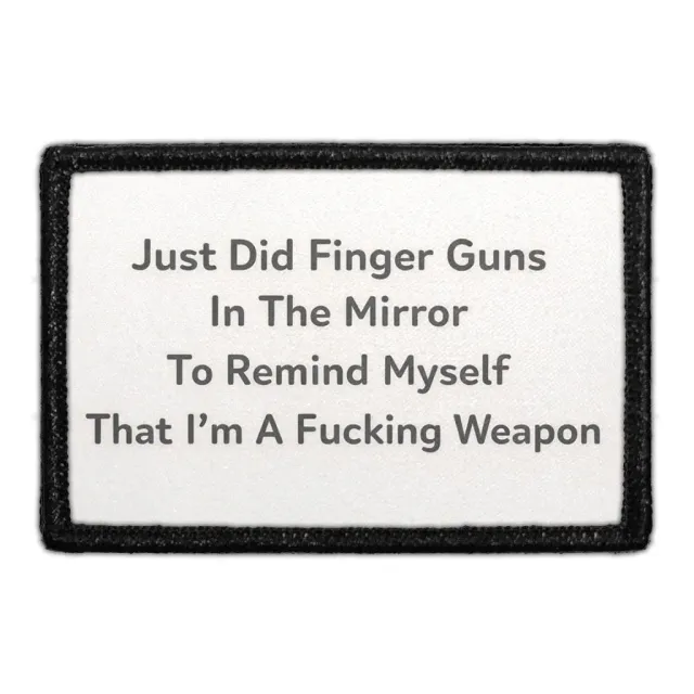 Pull Patch Finger Guns Weapon patch 3x2 sjov