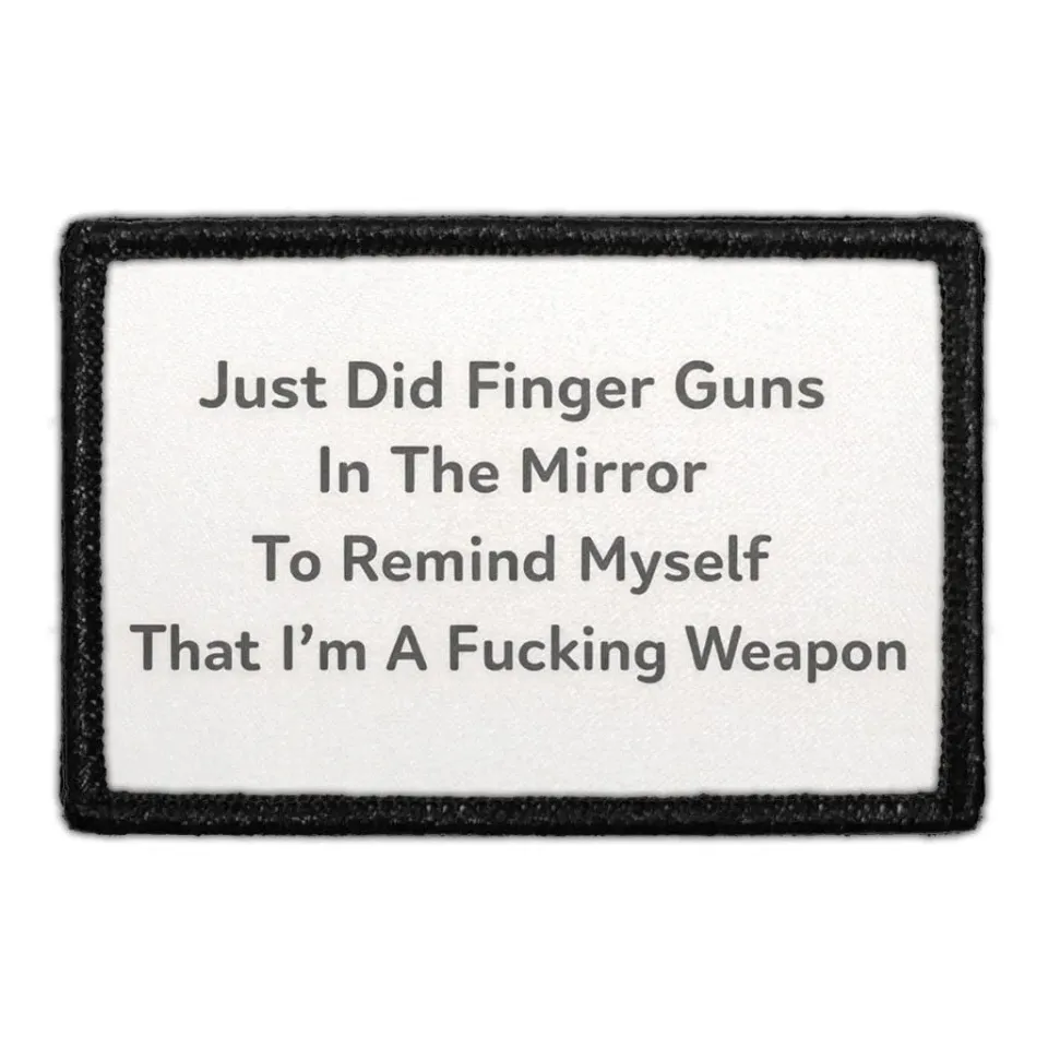 Pull Patch Finger Guns Weapon patch 3x2 sjov