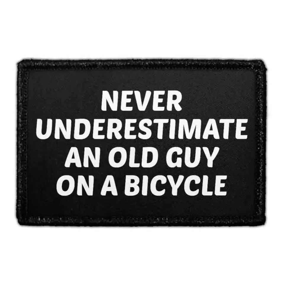 Pull Patch Old Guy Bicycle patch med velcro cykling